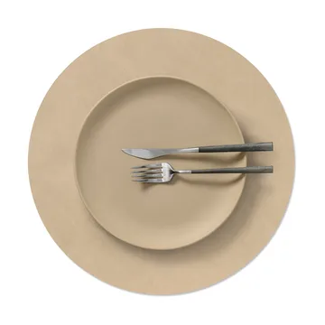 Nupo bordstablett - Sand, circle, L, Ø38 cm - LIND DNA