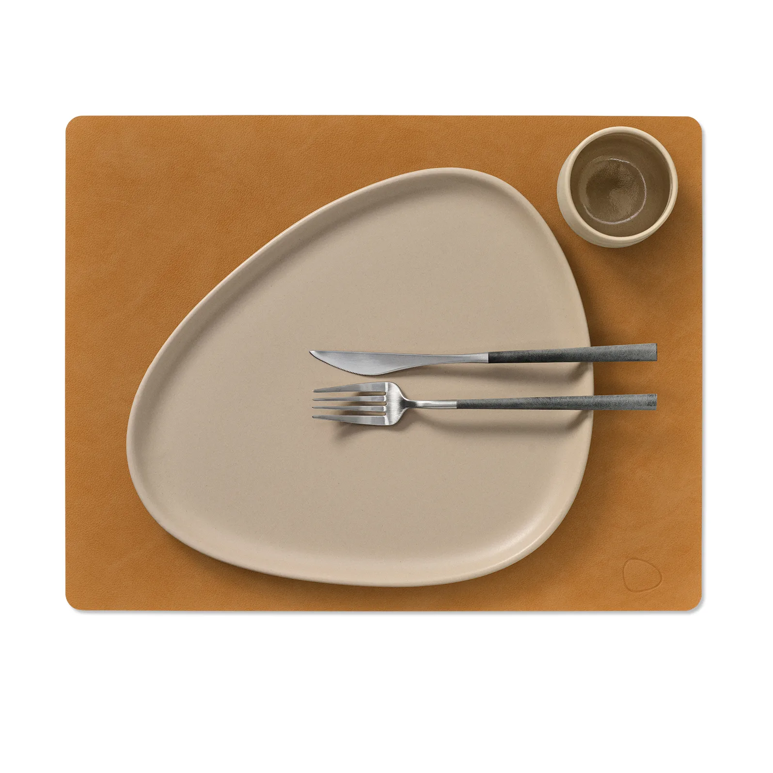 Nupo bordstablett square L, Burned curry LIND DNA