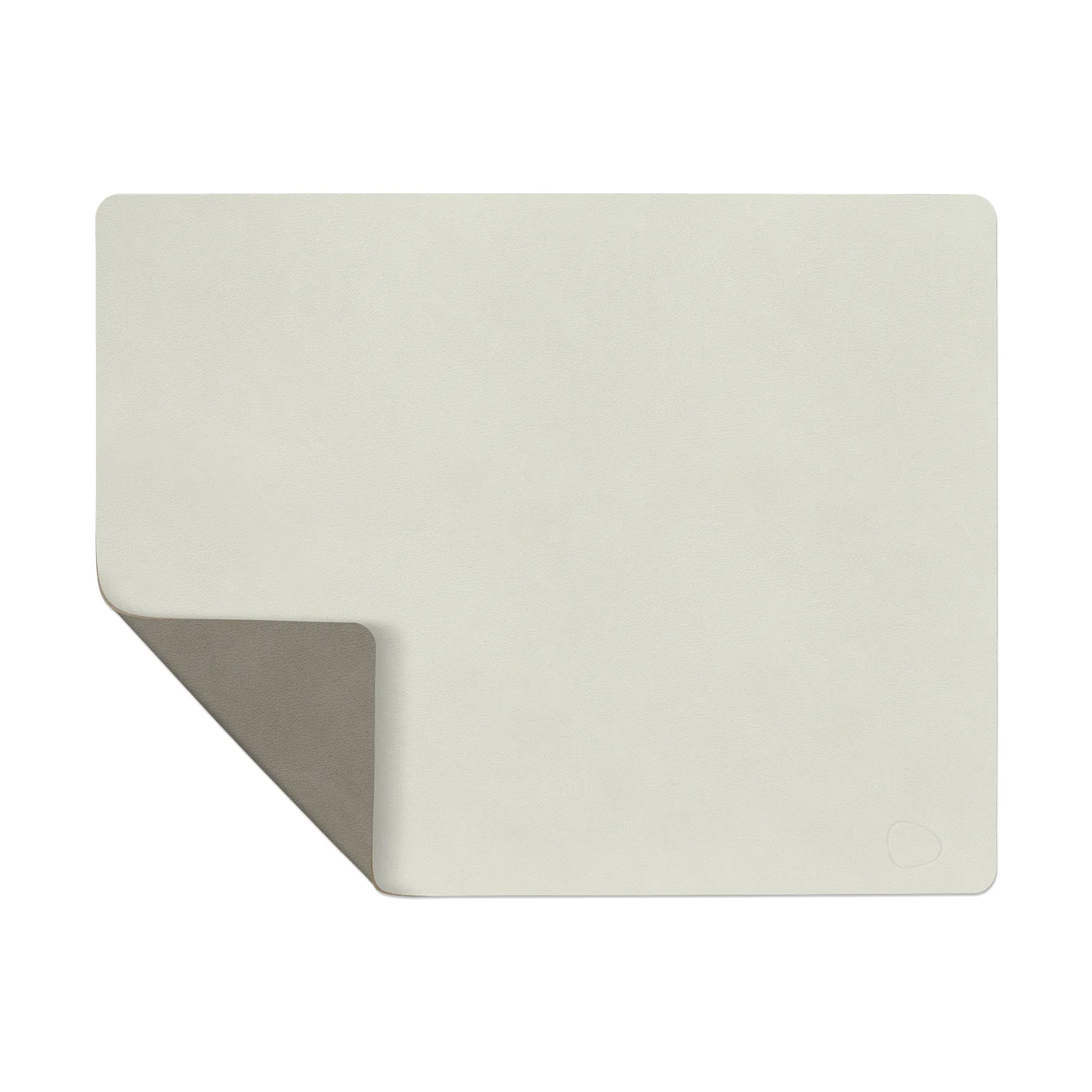 Nupo bordstablett vändbar square L 1 st, Linen-flint grey, 45x35 cm LIND DNA