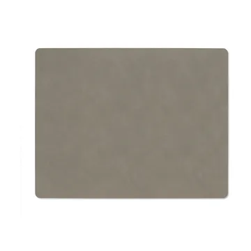 Nupo bordstablett vändbar square L 1 st - Linen-flint grey, 45x35 cm - LIND DNA