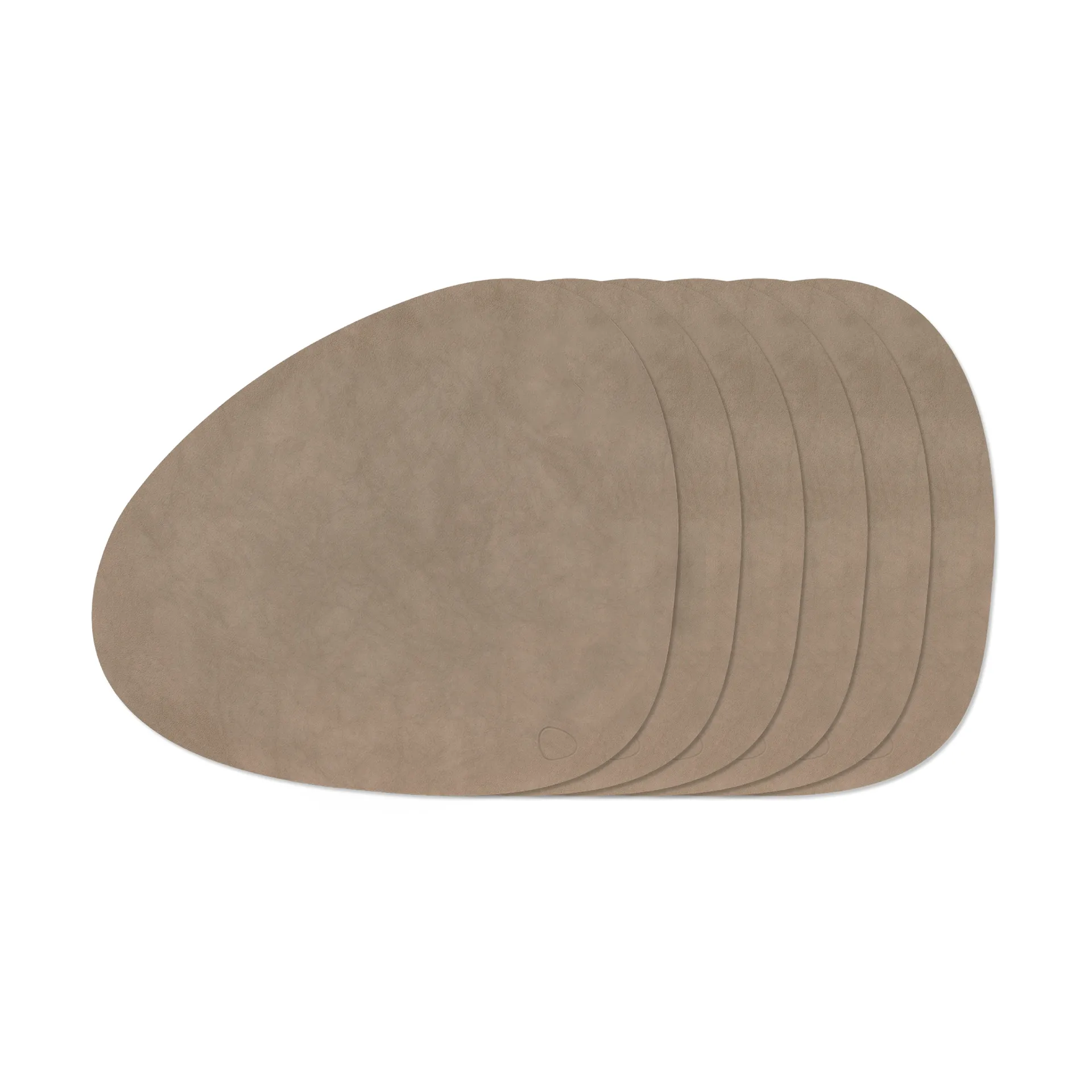 Nupo Curve bordstablettset, Nomad Grey, 6-pack, 44x37 cm LIND DNA