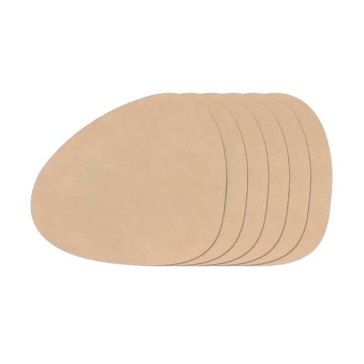 Nupo Curve bordstablettset - Nupo Sand, 6-pack - LIND DNA