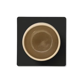 Nupo glasunderlägg square - Black ink - LIND DNA