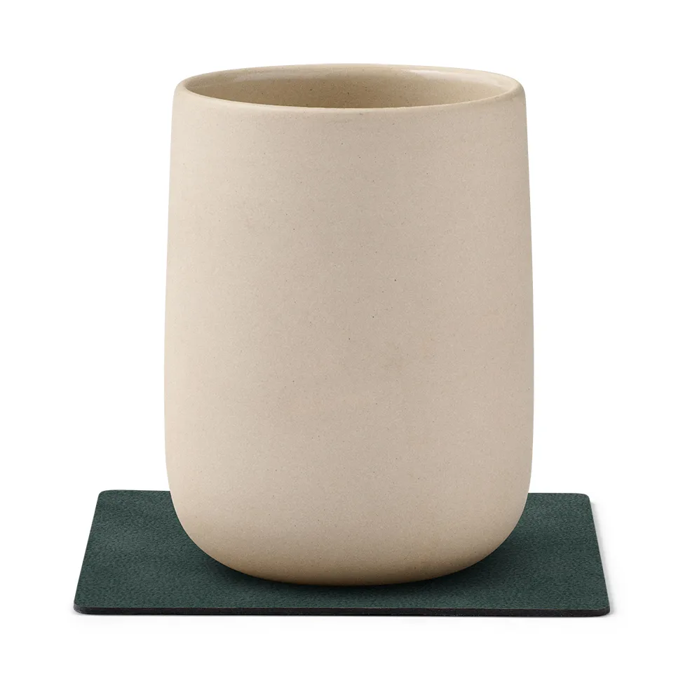 Nupo glasunderlägg square vändbar 1 st, Dark green-olive green LIND DNA