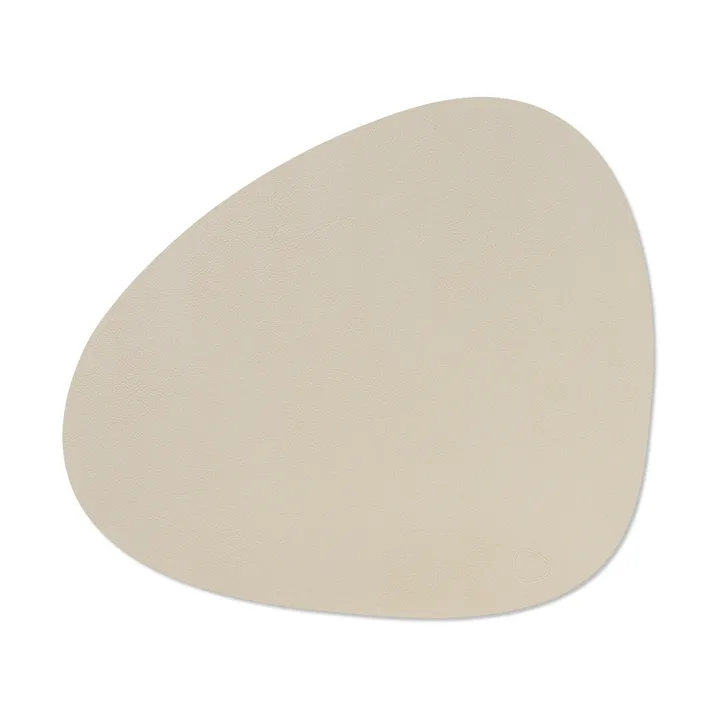 Serene bordstablett curve L 37x44 cm - Cream - LIND DNA