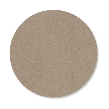 Serene glasunderlägg circle Ø10 cm - Mole Grey - LIND DNA