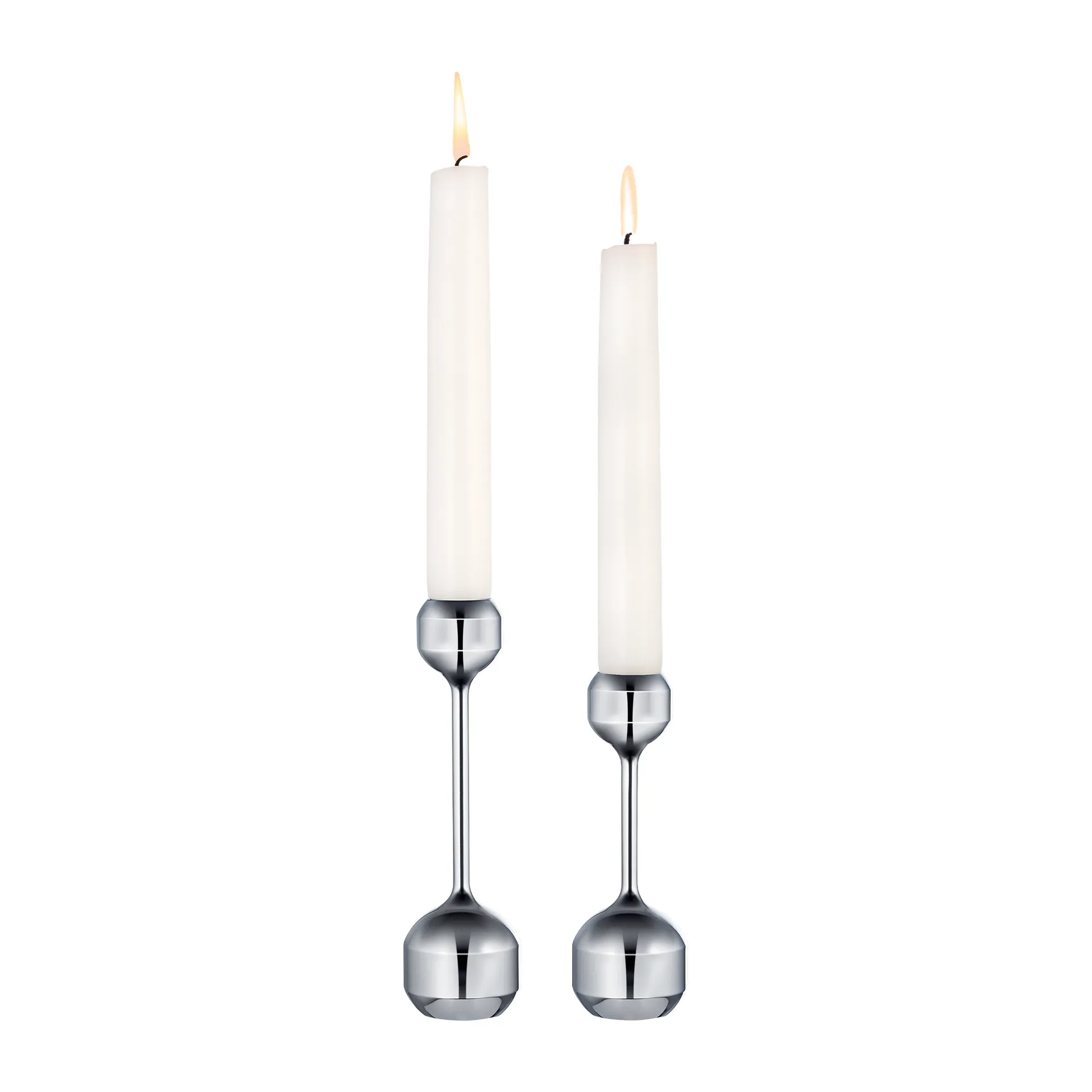 Silhouette ljusstake 2 delar, Chrome LIND DNA