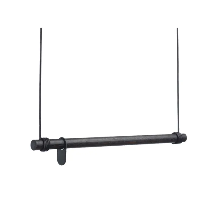 Swing klädhängare - oak black, l, snöre black - LIND DNA