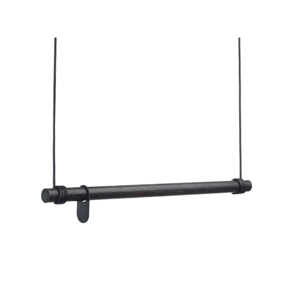 Swing klädhängare, oak black, m, snöre black LIND DNA