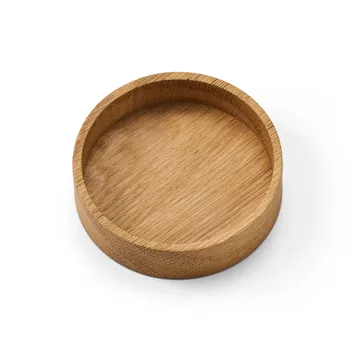 Wood Box förvaring till glasunderlägg - Nature-oak, circle, S - LIND DNA