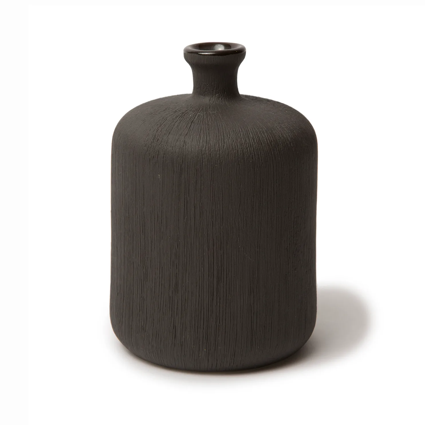 Bottle vas, Black, medium Lindform