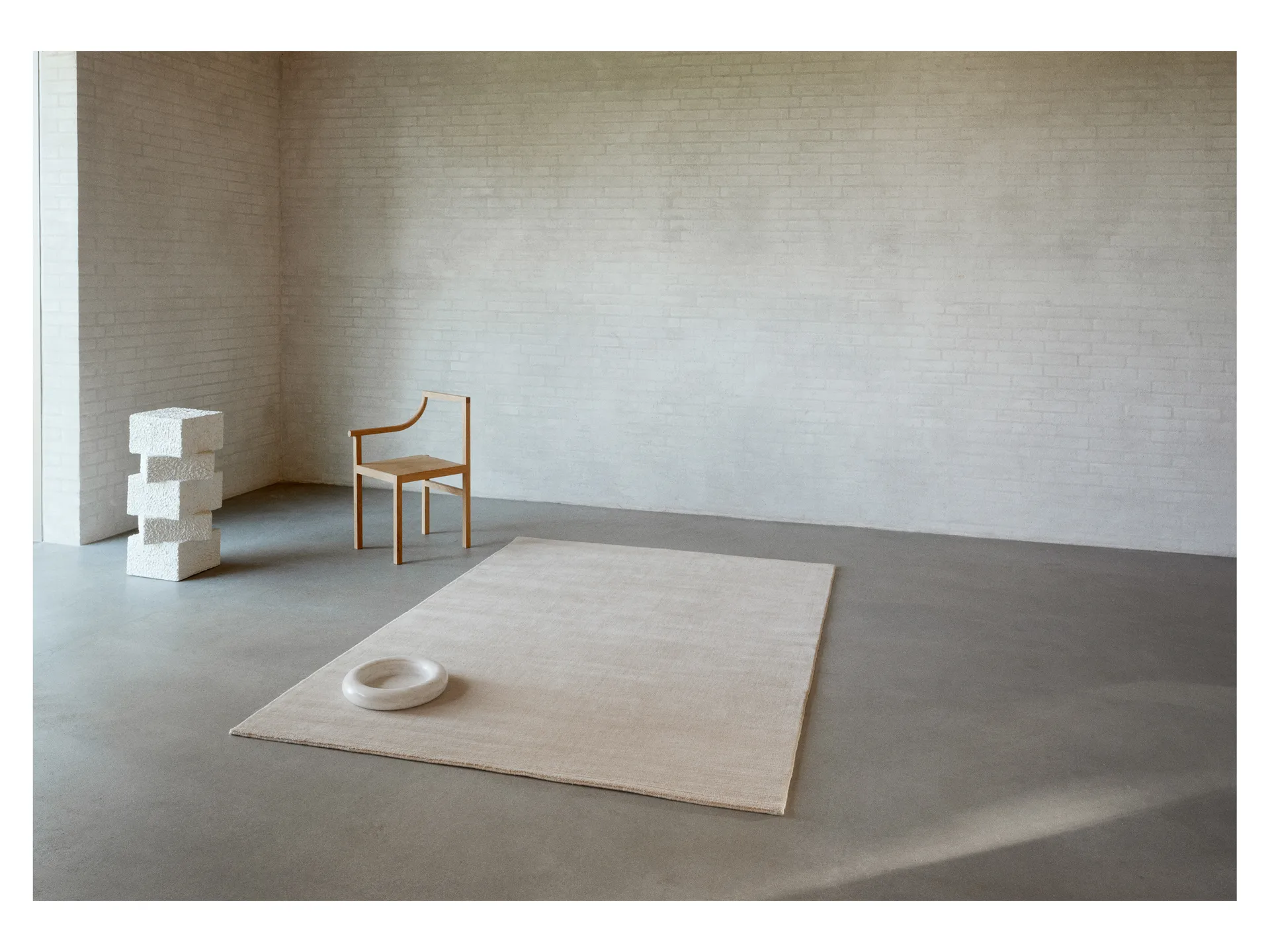 Halo Cloud ullmatta, Beige, 140x200 cm Linie Design