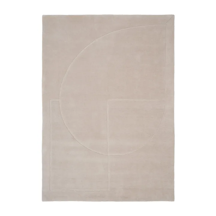 Lineal Poem ullmatta - Beige, 140x200 cm - Linie Design