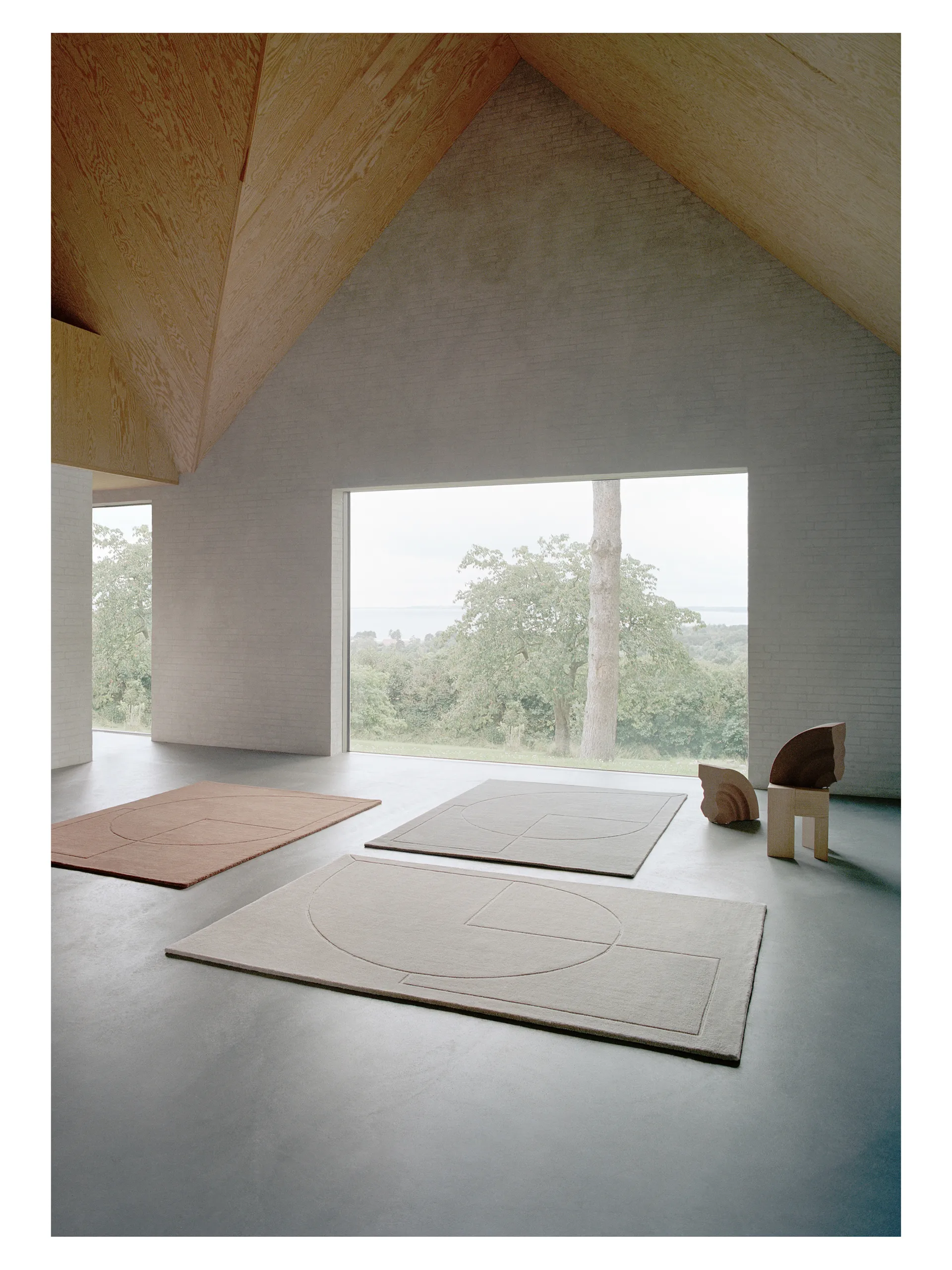 Lineal Poem ullmatta, Beige, 170x240 cm Linie Design