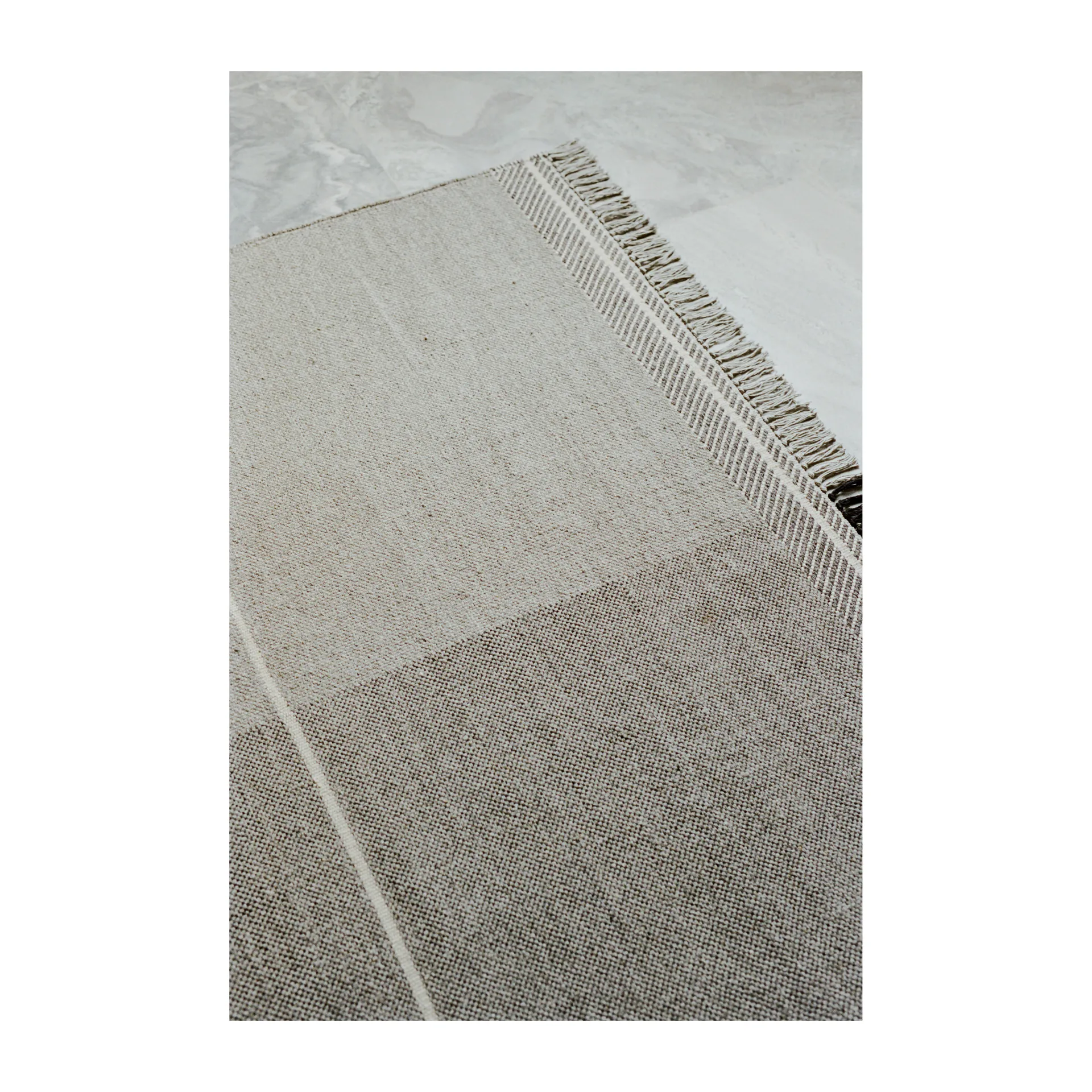 Mindful Soul ullmatta 200x300 cm, Stone-beige Linie Design