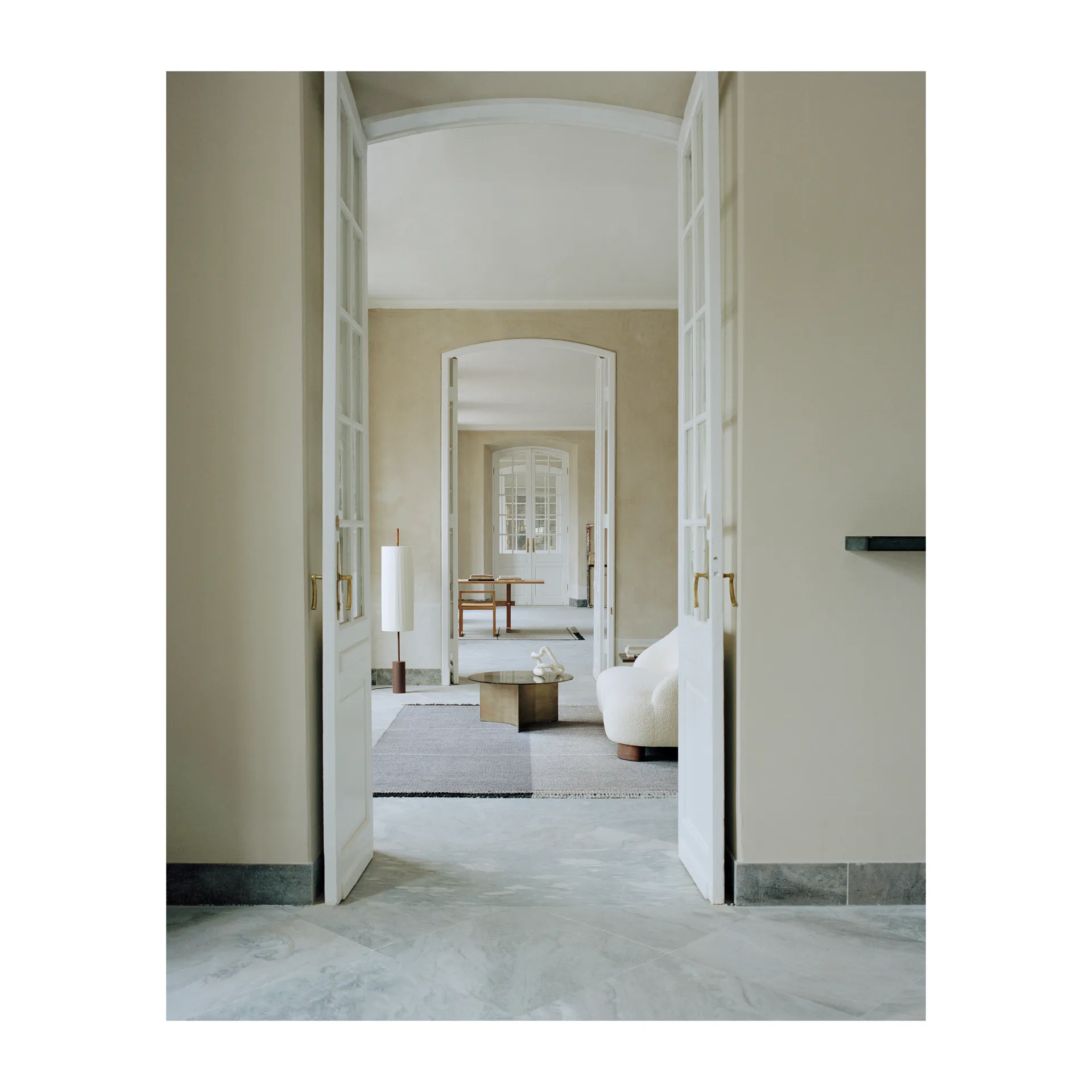 Mindful Soul ullmatta 200x300 cm, Stone-beige Linie Design
