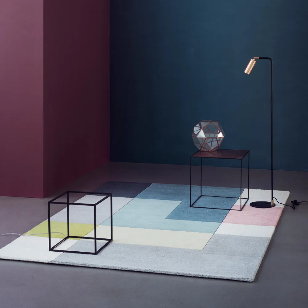 Ometri matta, aqua, 170x240 cm, aqua, 170x240 cm Linie Design
