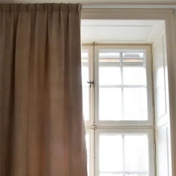 Paolo gardin med veckband - Mullvadsbrun - Linum