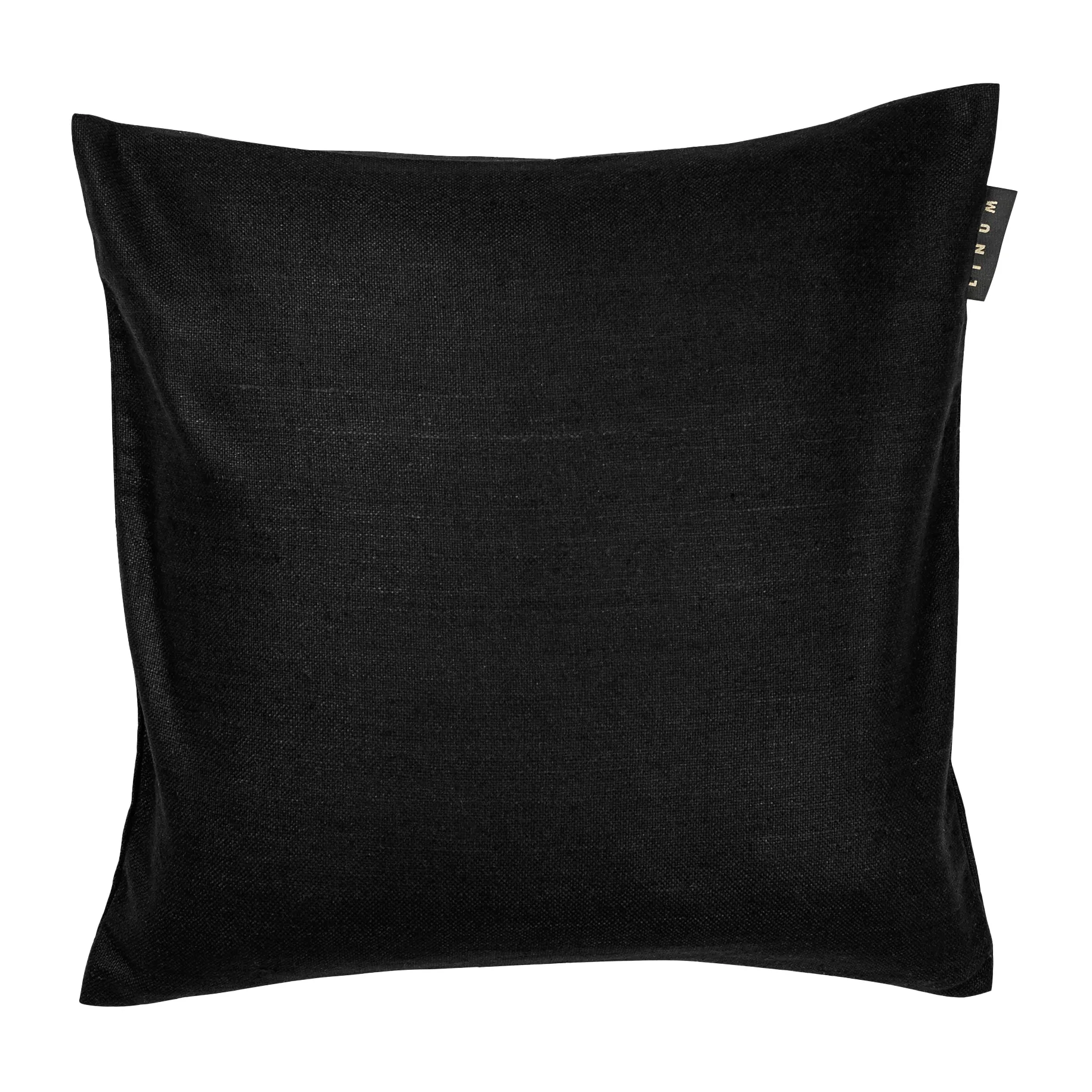 Seta kuddfodral 50x50 cm, Svart Linum