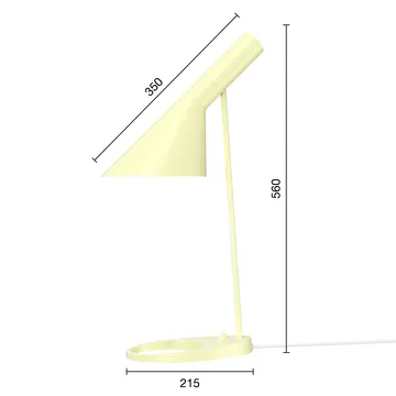 AJ bordslampa - Soft lemon - Louis Poulsen