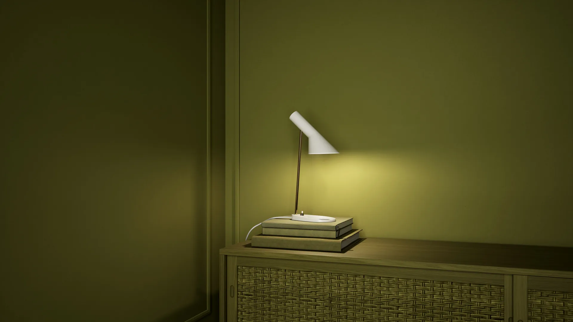 AJ Mini Anniversary jubileumsutgåva bordslampa, Matte white-pale rose Louis Poulsen