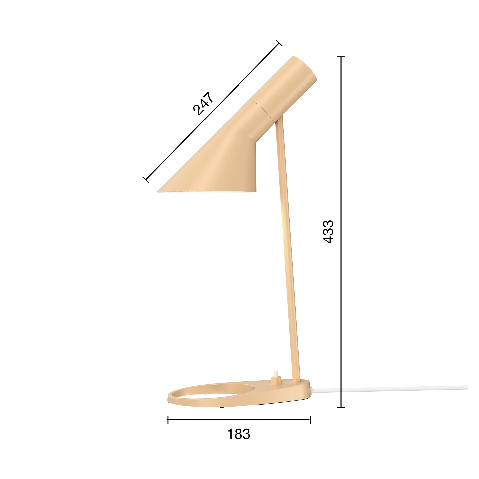 AJ MINI bordslampa, Warm sand Louis Poulsen