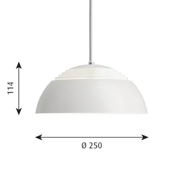 AJ Royal pendel 2700K Ø25 cm - Vit - Louis Poulsen