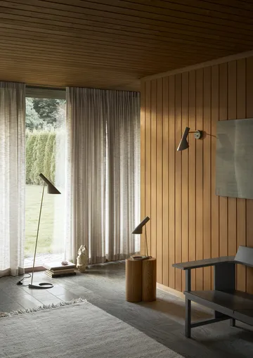 AJ vägglampa fast installation - Brass-warm grey - Louis Poulsen