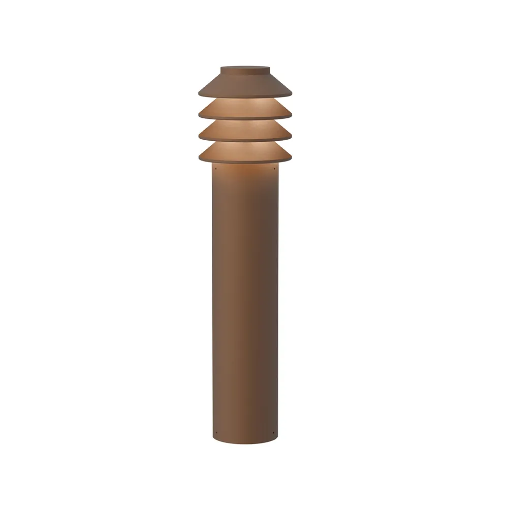 Bysted Garden Long adapter pollare, Corten, fotplatta Louis Poulsen