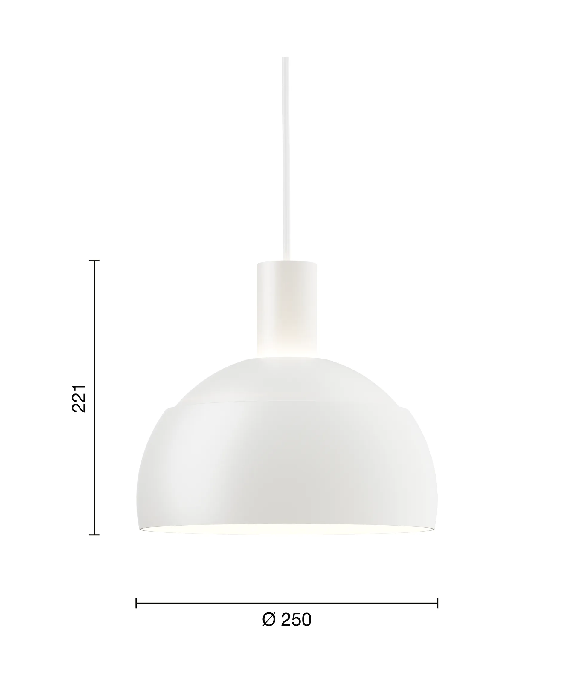 FJ Elements pendel Ø25 cm, White Louis Poulsen