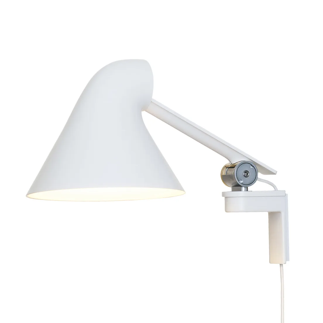 NJP vägglampa kort arm, Vit Louis Poulsen