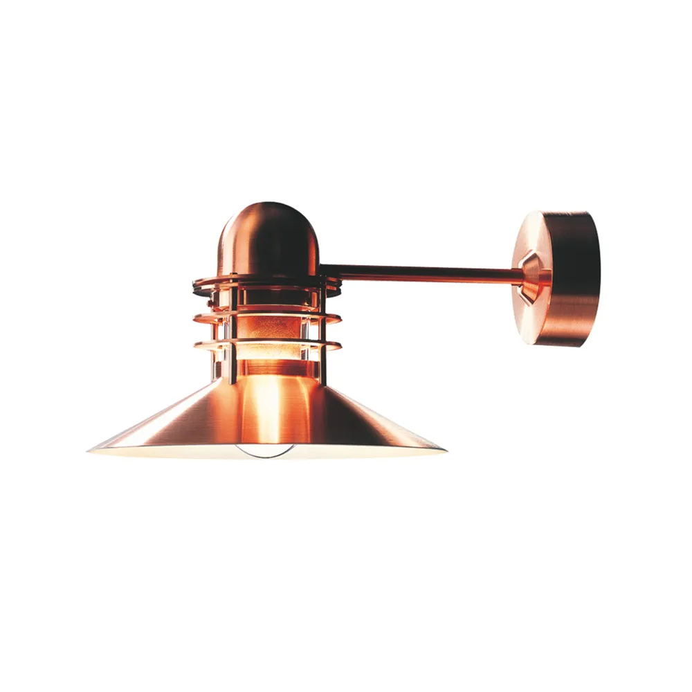 Nyhavn vägglampa, Brushed copper Louis Poulsen