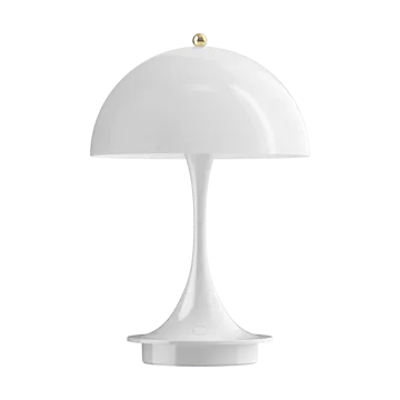 Panthella 160 portabel bordslampa Anniversary Edition - Brass metallised-white - Louis Poulsen
