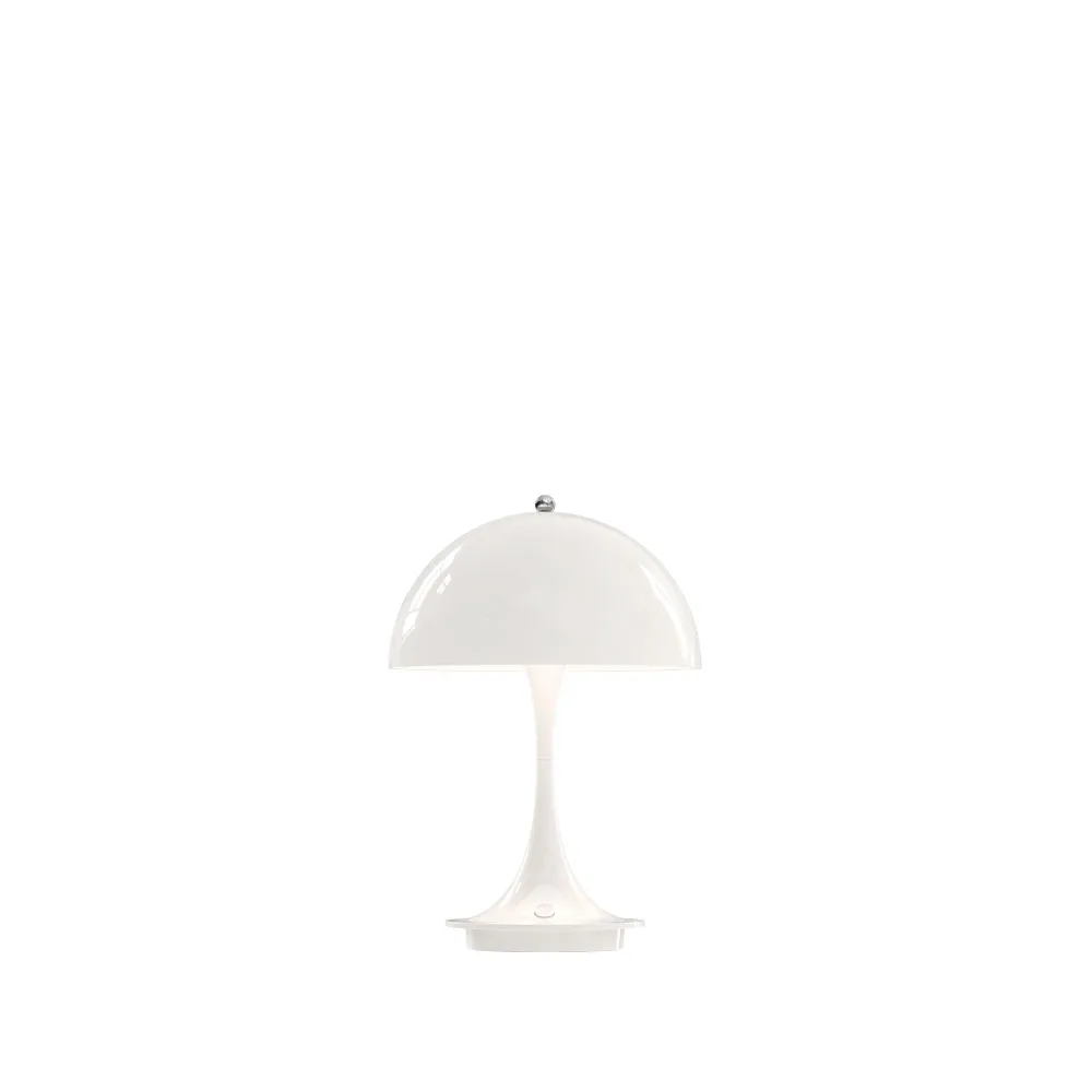Panthella 160 portable bordslampa metall, vit Louis Poulsen