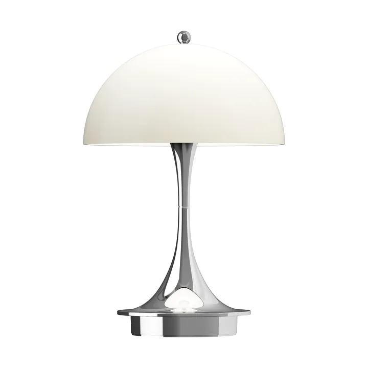 Panthella 160 Portable v3 bordslampa - Chrome opal beige - Louis Poulsen