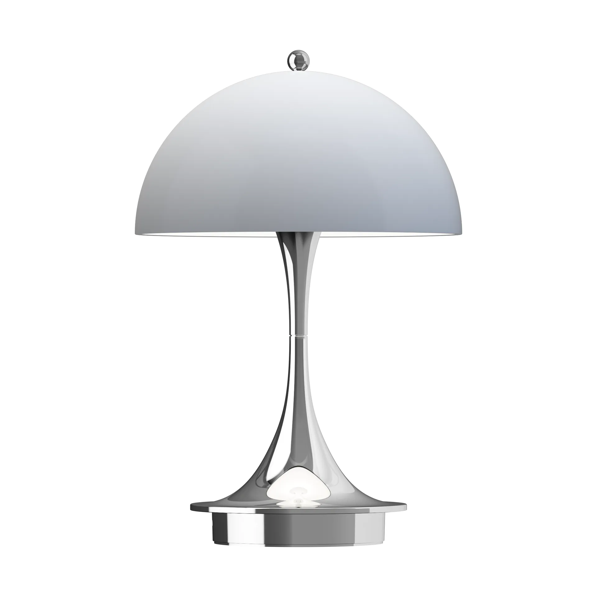 Panthella 160 Portable v3 bordslampa, Chrome opal bluegrey Louis Poulsen