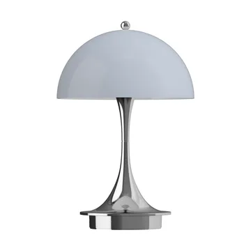 Panthella 160 Portable v3 bordslampa - Chrome opal bluegrey - Louis Poulsen
