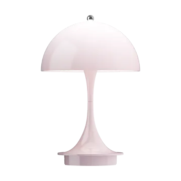 Panthella 160 Portable v3 bordslampa - Opal pale rose - Louis Poulsen