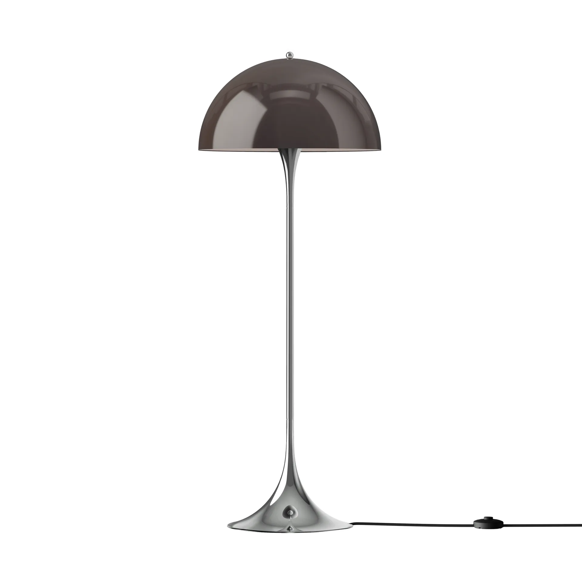 Panthella 500 golvlampa, Original opal brown Louis Poulsen
