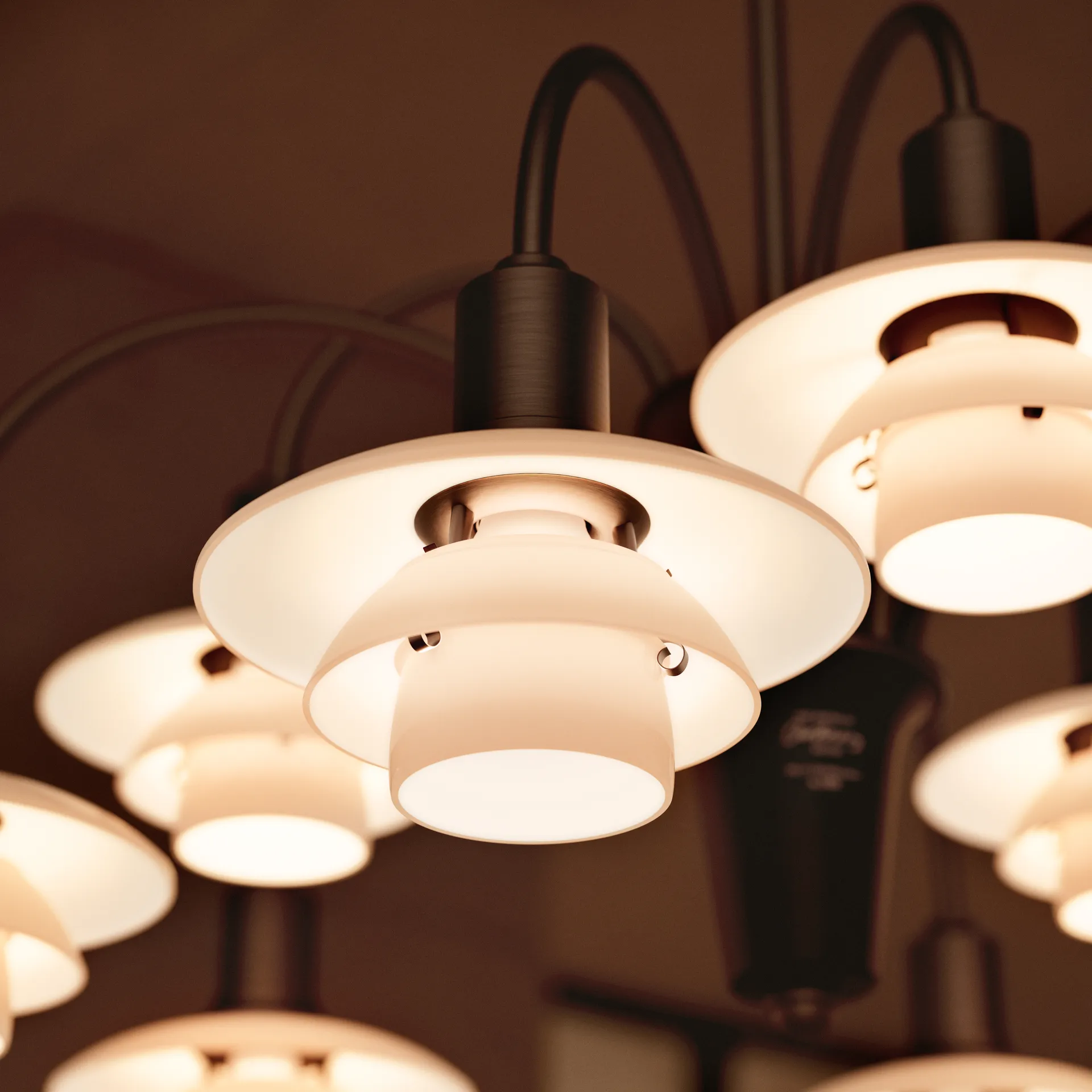 PH 1/1 Chandelier Centenary Edition ljuskrona, Brass-dusty terracotta, 9 armar Louis Poulsen
