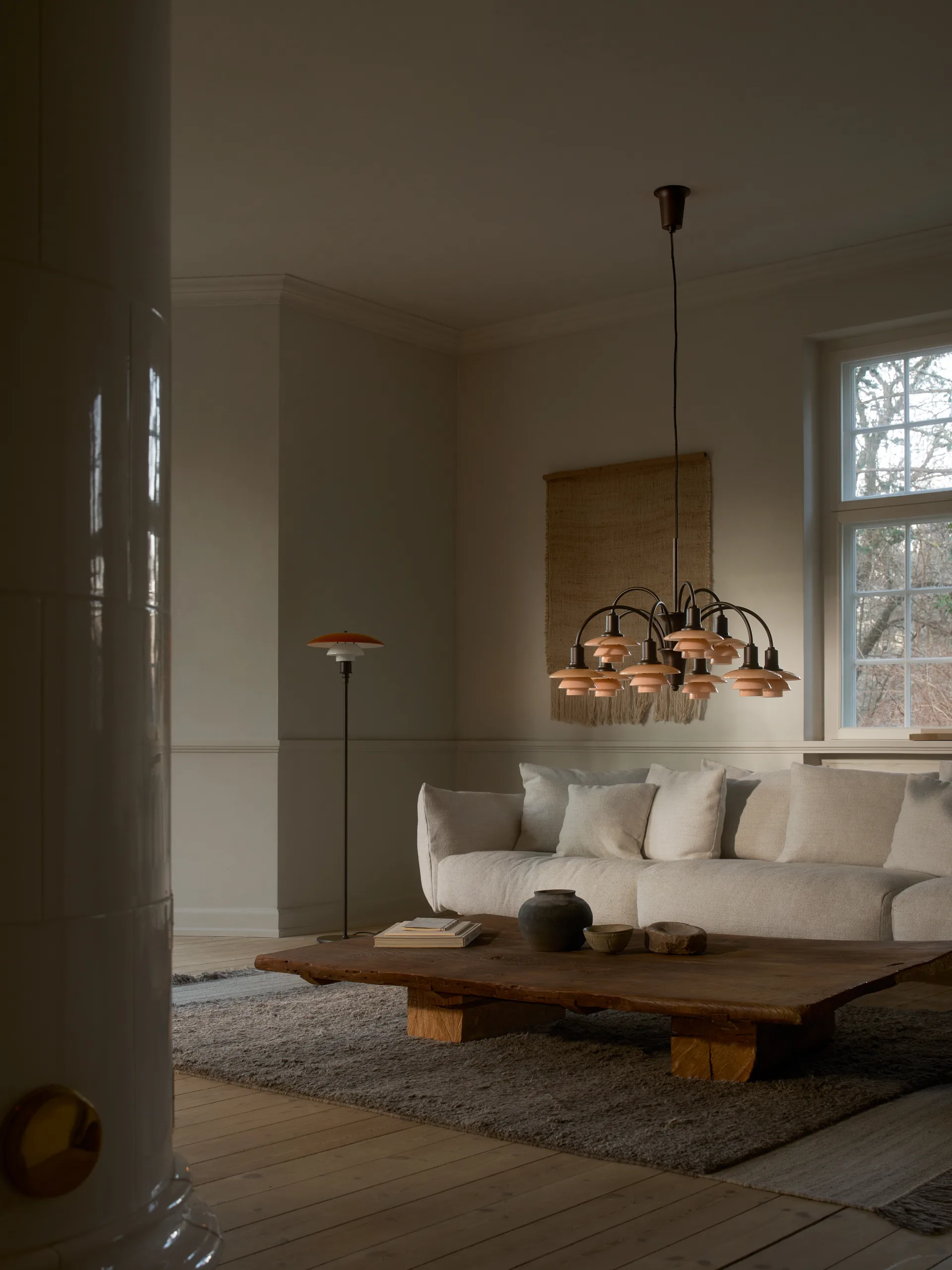 PH 1/1 Chandelier Centenary Edition ljuskrona, Brass-dusty terracotta, 9 armar Louis Poulsen