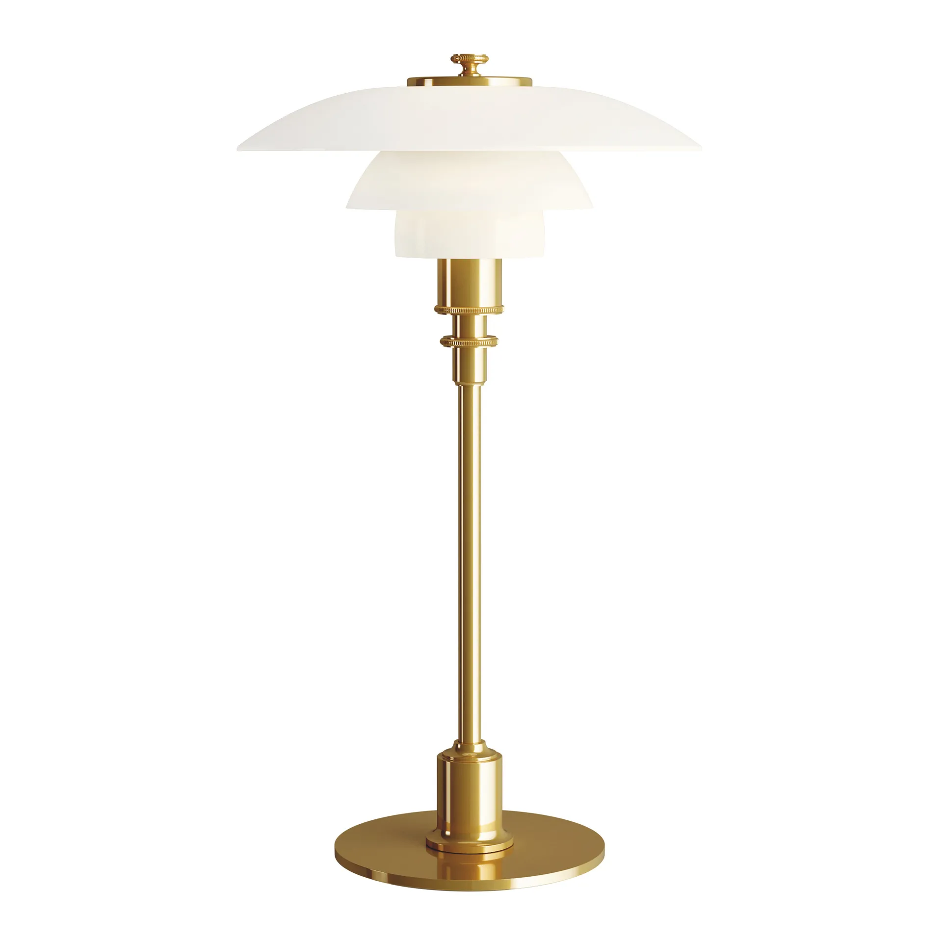 PH 2/1 bordslampa, Mässing Louis Poulsen