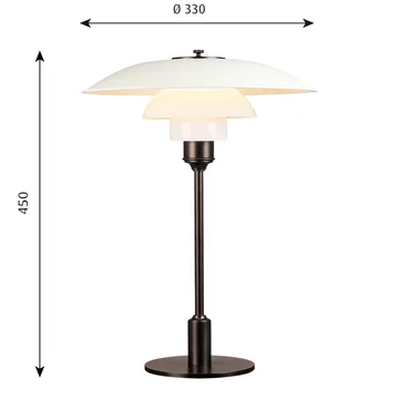 PH 3½-2½ bordslampa - Vit - Louis Poulsen
