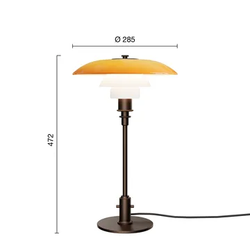 PH 3/2 bordslampa Centenary Edition - Amber-opal white - Louis Poulsen