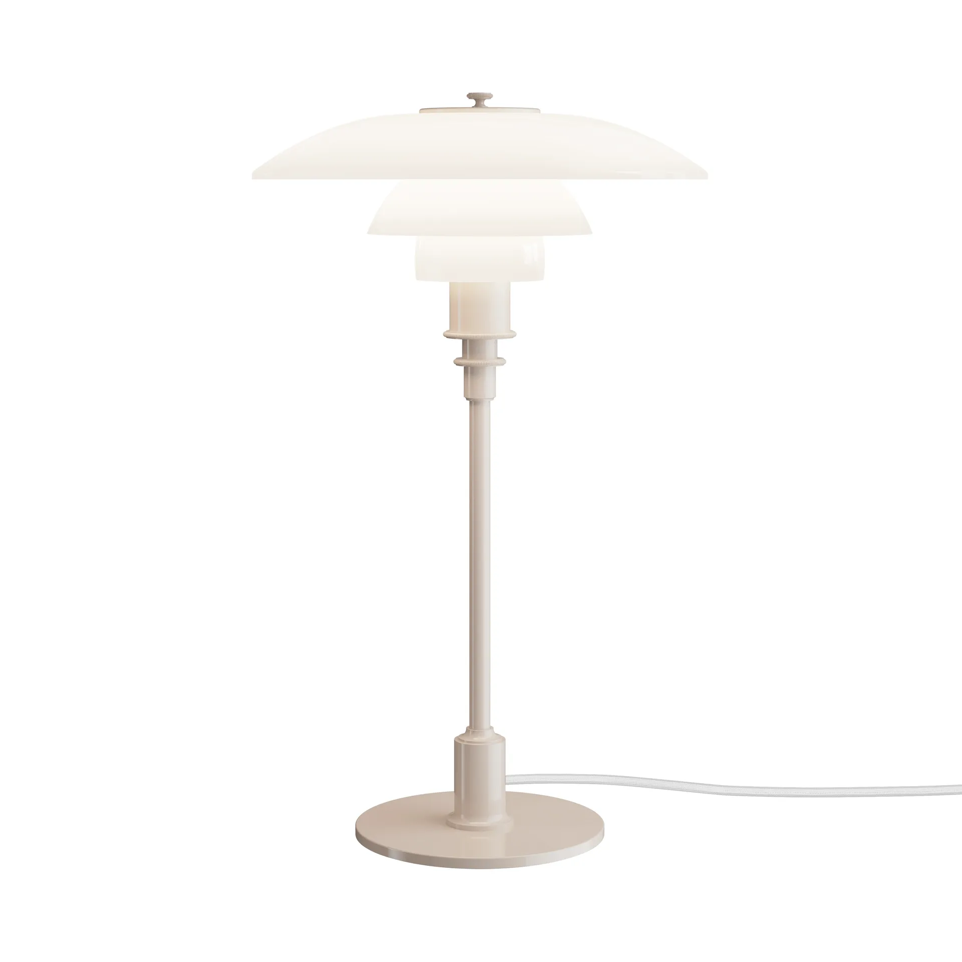 PH 3/2 bordslampa, Glossy beige Louis Poulsen