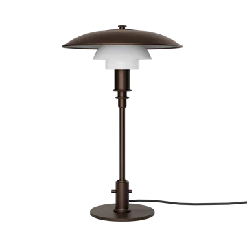PH 3/2 Luna bordslampa - Aged brass-opalglas - Louis Poulsen