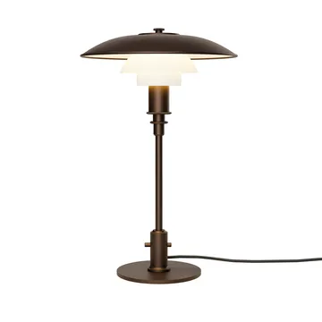 PH 3/2 Luna bordslampa - Aged brass-opalglas - Louis Poulsen