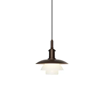 PH 3/3 Luna pendel - Aged brass-opalglas - Louis Poulsen