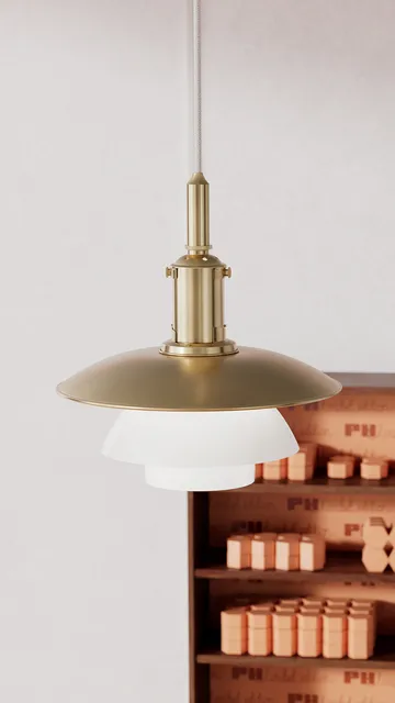 PH 3/3 pendel Limited Edition - Mässing-opalglas - Louis Poulsen