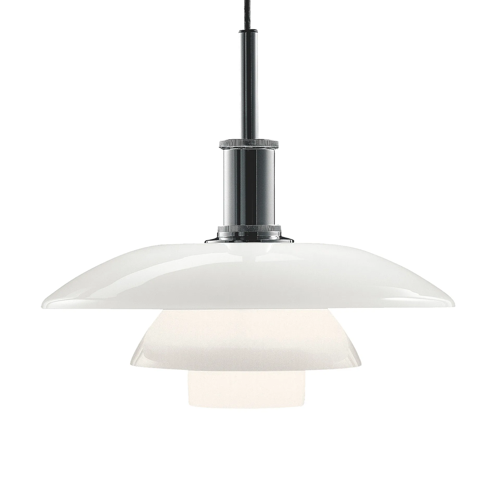PH 4½-4 opalglas pendel, Krom Louis Poulsen